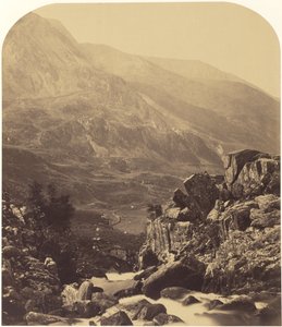 オグウェン滝からナンフフランコンへの眺め 作： Roger Fenton